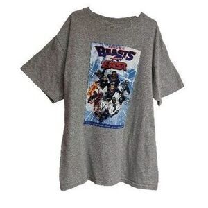 NFL Shirt Youth Large Kids Unisex Buffalo Bills Beast Of The East Tee Gray L